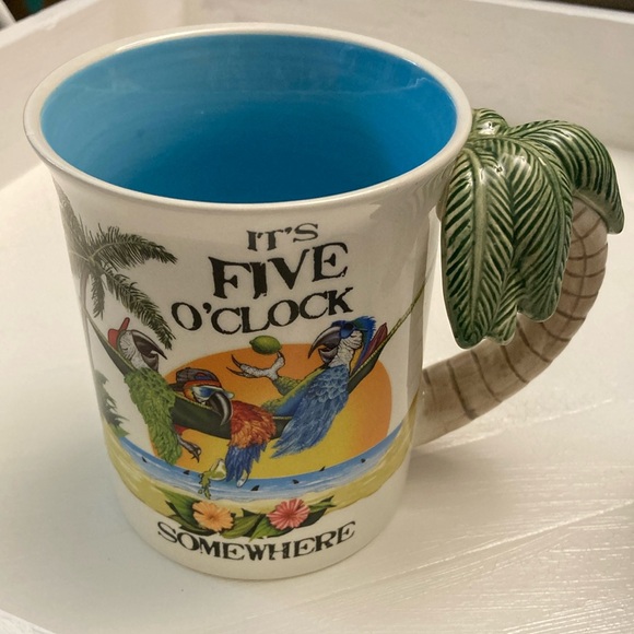 Margaritaville 3D Parrot Palm Tree Handle Mug by Our Name is Mud B13 - Picture 5 of 10